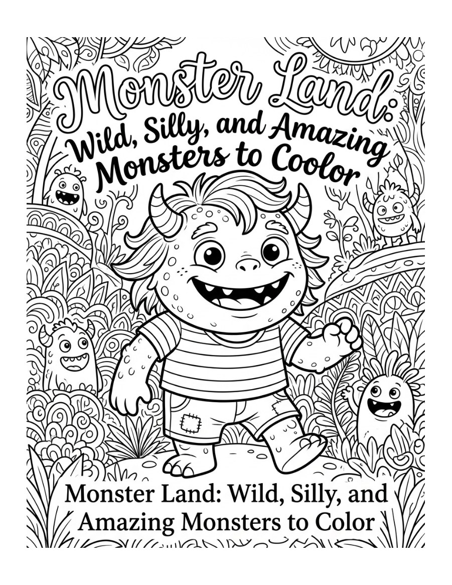 Monsterland Coloring Book — cover